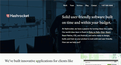 Desktop Screenshot of hashrocket.com