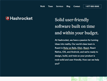 Tablet Screenshot of hashrocket.com